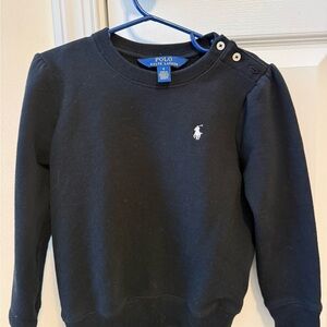 Size 6 Polo Ralph Lauren Black Sweatshirt